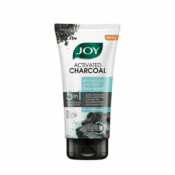 Joy Activated Charcoal Skin Purifying+Deep Detox Face Wash  100ml 