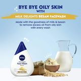 Nivea, Milk Delights Honey Nivea Women Face Wash For Dry Skin, Milk Delights Honey, 100ml