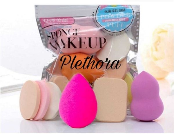 6 In 1 Make up spounge puff set ,1 package