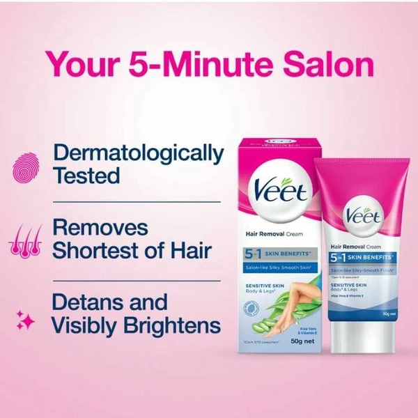 Veet Silk & Fresh Hair Removal Cream, Sensitive Skin - 30gm  Veet Silk & Fresh Hair Removal Cream, Sensitive Skin - 30gm