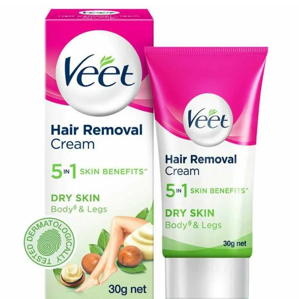 Veet Hair Removal Cream for Dry Skin 30gm  Veet Hair Removal Cream for Dry Skin 30 gm 