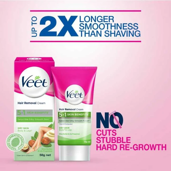 Veet Hair Removal Cream for Dry Skin - 50gm