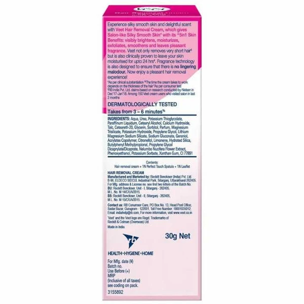 Veet Silk & Fresh Hair Removal Cream, Normal Skin 30gm 