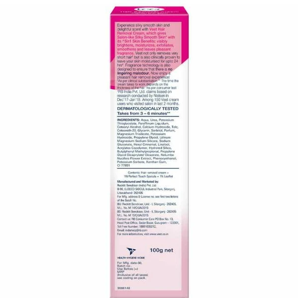 Veet Silk & Fresh Hair Removal Cream, Normal Skin -100gm Veet Silk & Fresh Hair Removal Cream, Normal Skin - 100gm