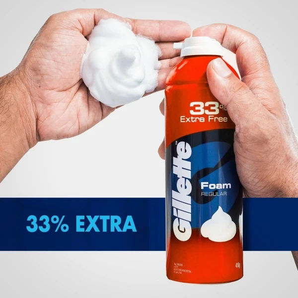 Gillette Classic Regular Pre Shave Foam, 415gm 