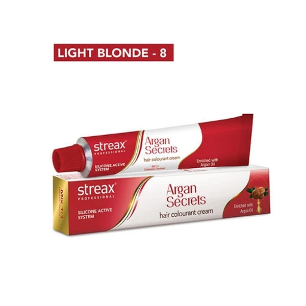 Streax Professional Argan Secrets Hair Colourant Cream - Light Ash Brown 5.1 (60gm)