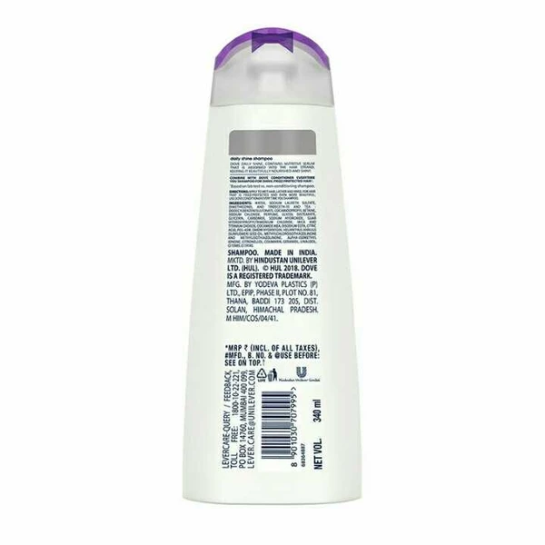 Dove Shampoo  DOVE Daily Shine Shampoo (180 ml)