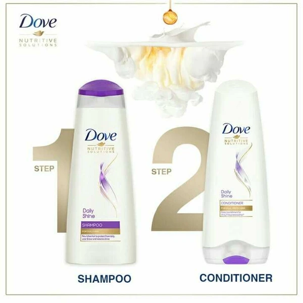 Dove Shampoo  DOVE Daily Shine Shampoo 340ml 