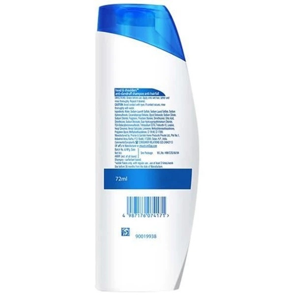 Head & shoulders Anti-Dandruff Shampoo - Anti Hairfall, 72 ml