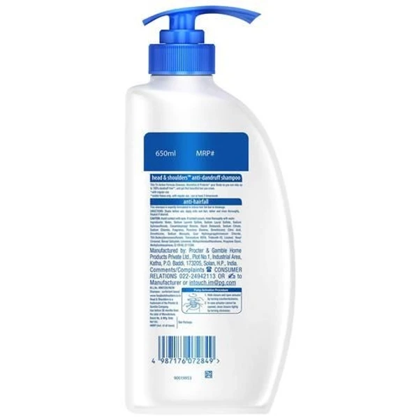 Head & shoulders Anti-Dandruff Shampoo - Anti Hairfall, 650ml 