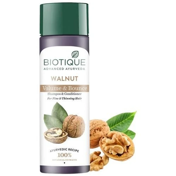 Biotique Bio Walnut Bark Volumizing Shampoo 180ml 