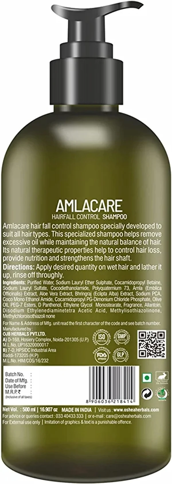 Oshea OSHEA Amlacare Hairfall Control Shampoo ,500ml 