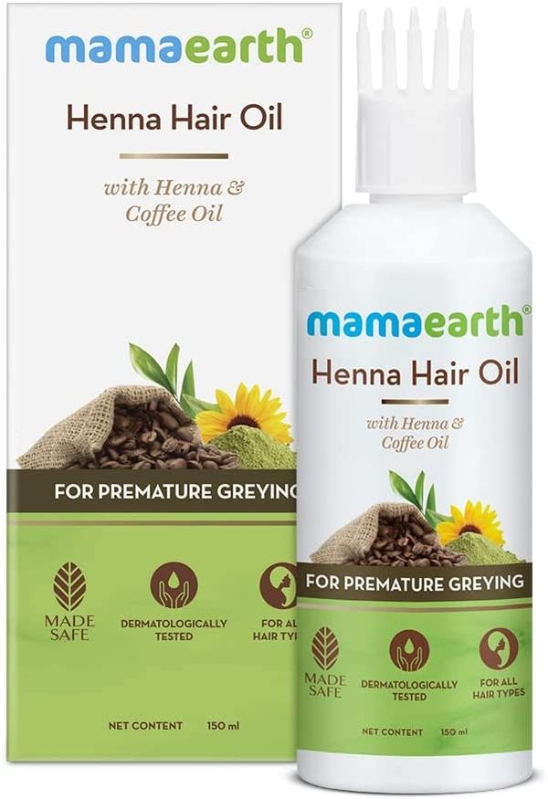 Mamaearth Henna Hair Oil with Henna & Coffee Oil - 150 ml