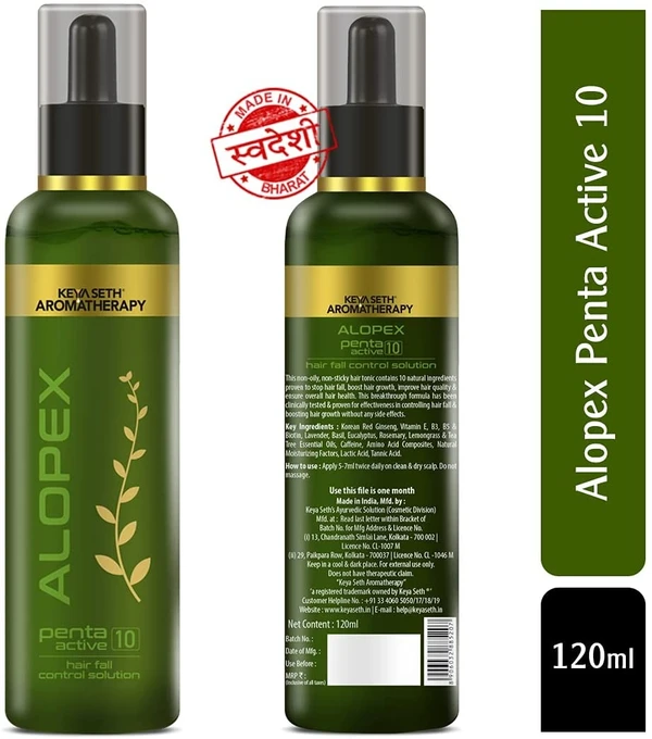 Keya Seth Aromatherapy, Alopex Penta Active 10 120ml 