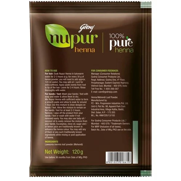 Nupur Henna  Godrej Nupur Heena,120gm 