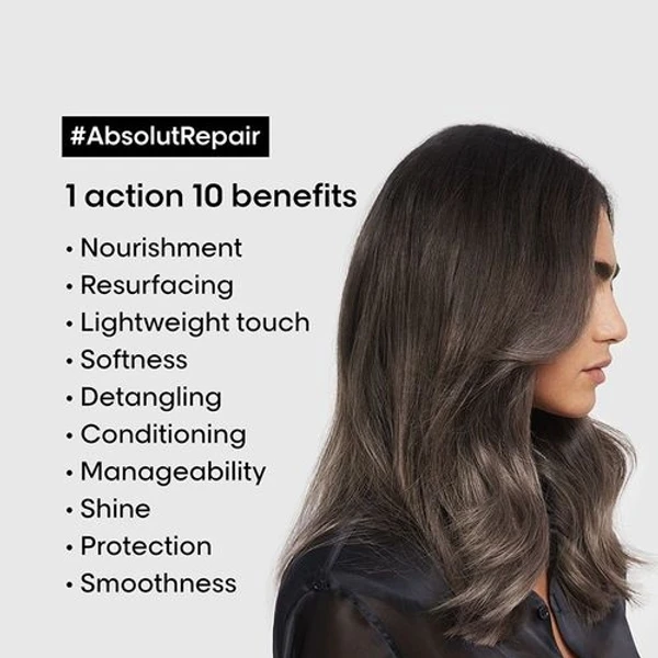 Loreal professional Absolute Serum  Loreal Professionnel Absolut Repair Oil 10-In-1 Multi-benefit Serum For Dry and Damaged Hair(90ml)