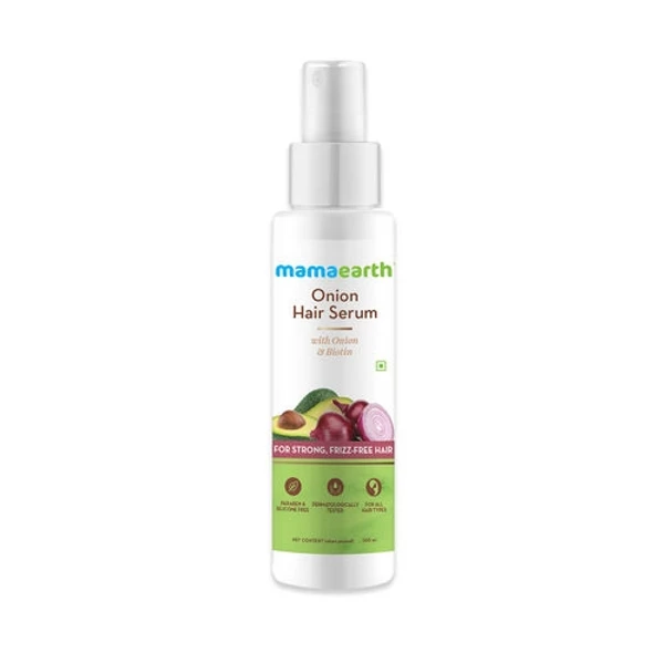 Mamaearth Onion Hair Serum with Onion & Biotin for Strong Frizz -Free Hair (100ml)