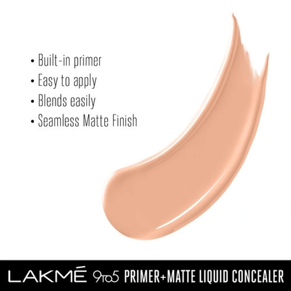 Lakme 9to5 Primer + Matte Liquid Concealer - 24 Beige