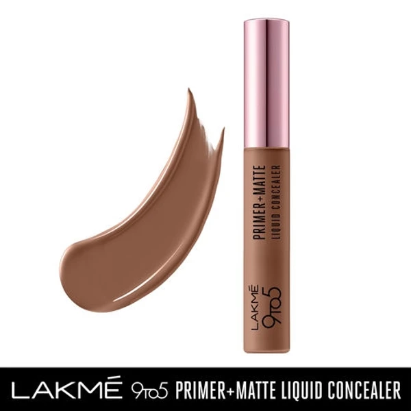 Lakme 9to5 Primer + Matte Liquid Concealer - 39 Cocoa