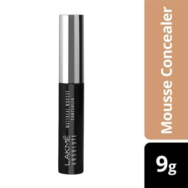 Lakme Absolute Mattreal Mousse Concealer - 02 Natural(9gm)