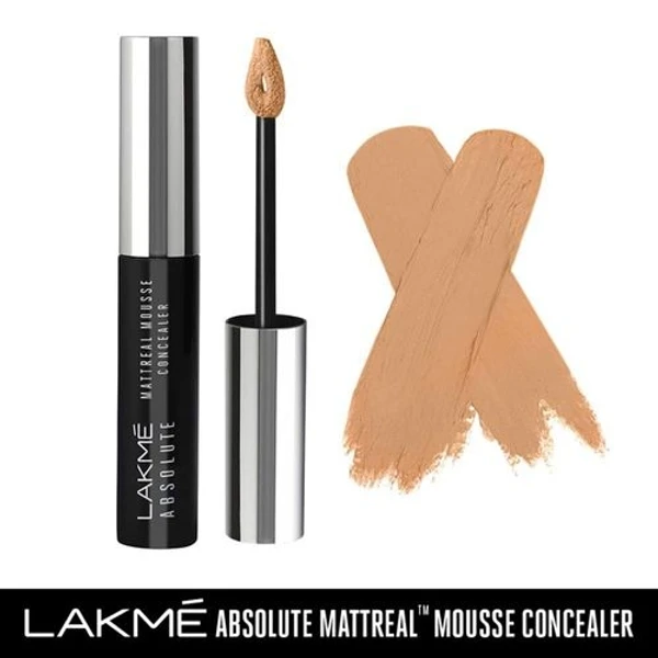 Lakme Absolute Mattreal Mousse Concealer - 02 Natural(9gm)