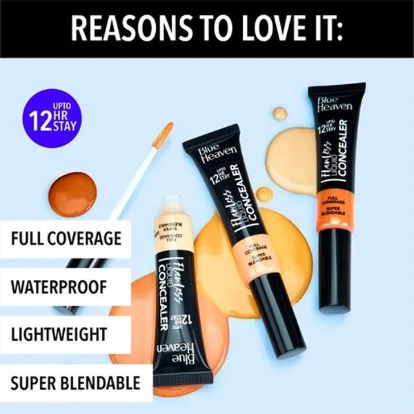 Blue Heaven Flawless Liquid Concealer 101 - Vanilla 