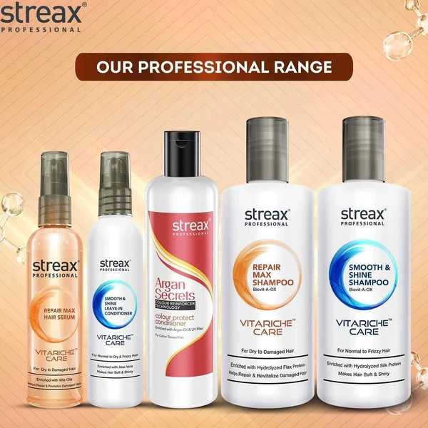 Streax Pro Vitariche Repair Max Shampoo, 300ml