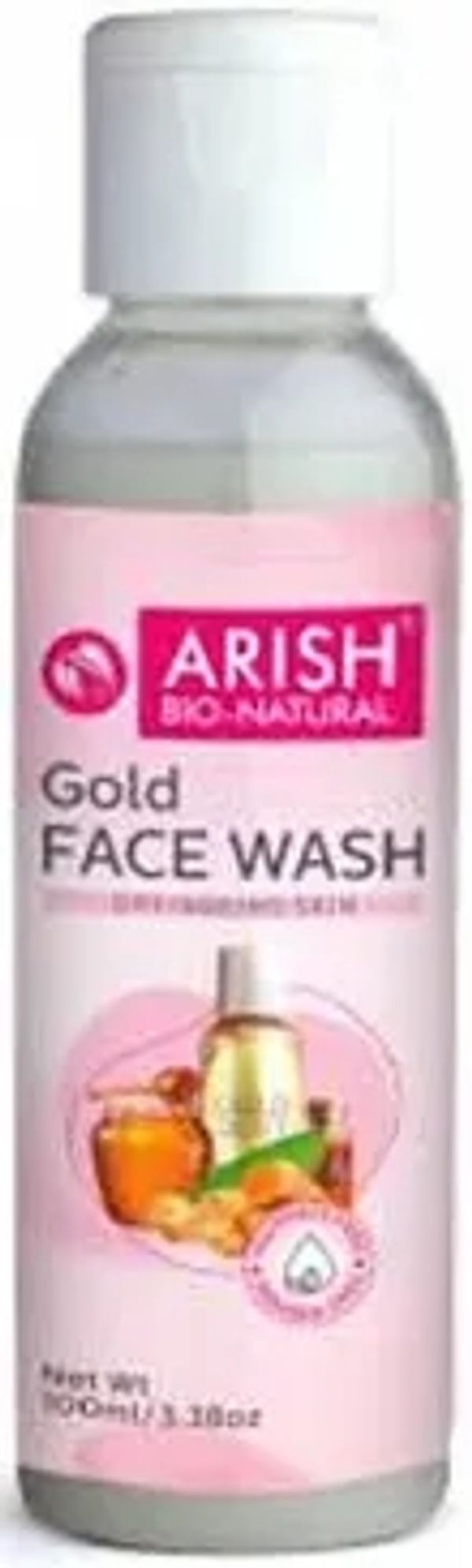Arish Gold Face Wash 100ml Arish Bio-Natural Gold Face Wash Dry Ageing Skin 100ml