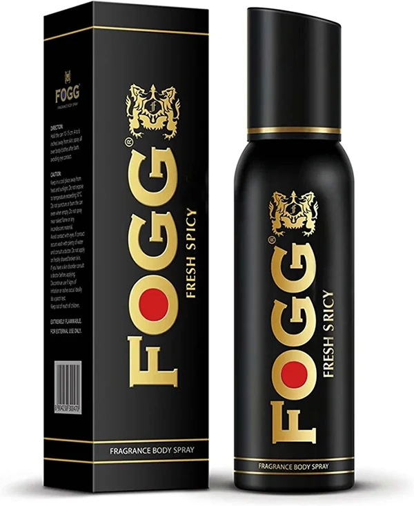 Fogg Fresh Deodorant Spicy Black Series For Men, 120m