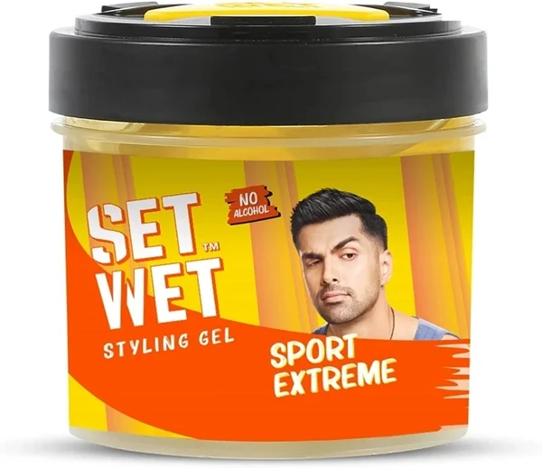 Set Wet Ultimate Hold Styling Hair Gel Set Wet Sport Extreme Hair Gel, 250 ml