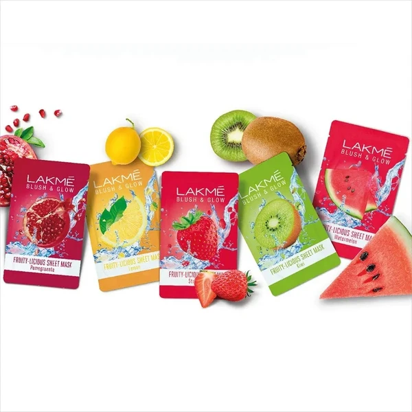 Lakme Sheet Mask Lakme Blush & Glow Pomegranate Sheet Mask, 25 ml