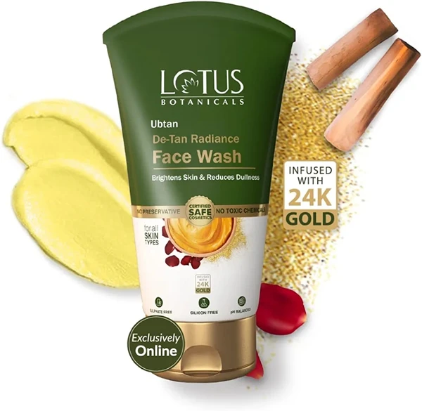 Lotus Botanicals Ubtan De-Tan Radiance Face Wash 100ml