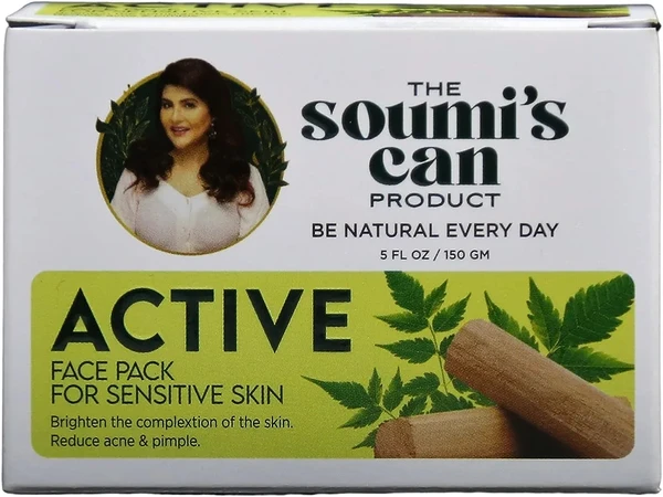 The Soumi's Can Product Can Active Face Mask Pack for Normally Skin ,150gm