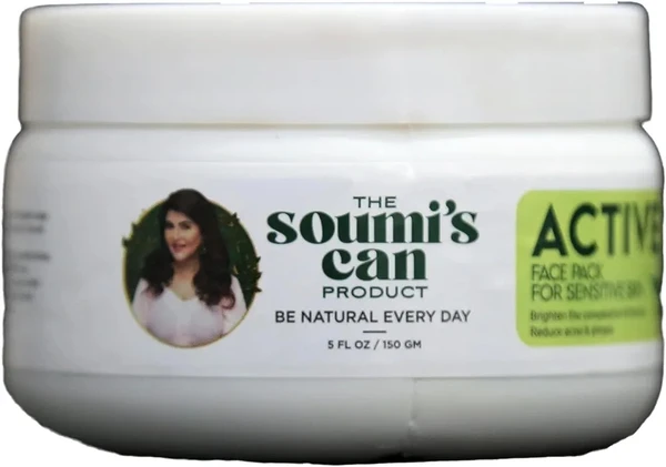 The Soumi's Can Product Can Active Face Mask Pack for Normally Skin ,150gm