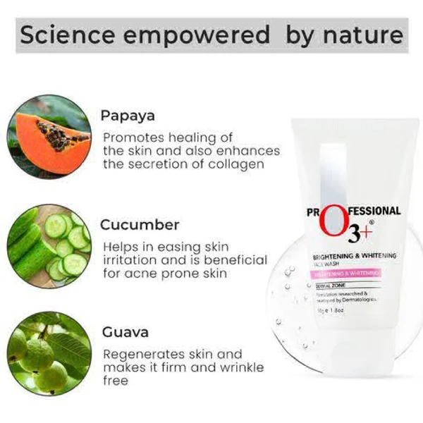 O3+ Brightening & Whitening Face Wash For All Skin Type(50ml)