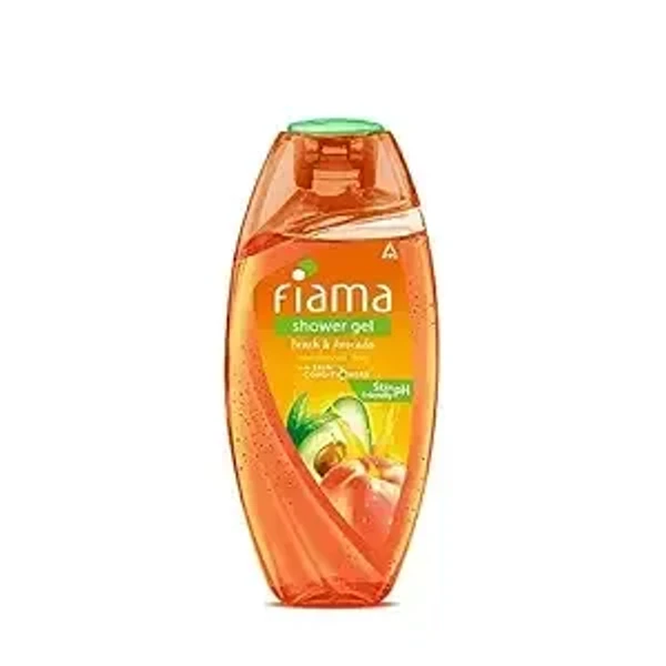 Fiama Shower Gel Peach & Avocado, Body Wash with Skin Conditioners for Soft Moisturised Skin, 250 ml bottle