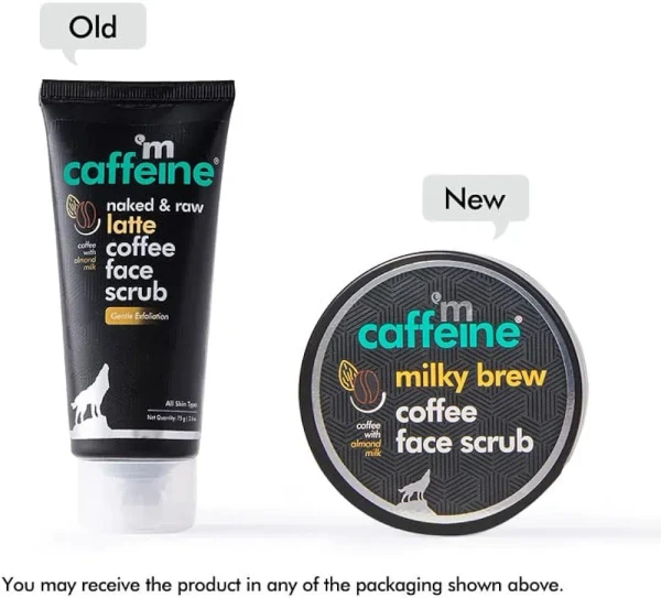 MCaffeine Naked & Raw Coffee Face Scrub, 100 g | Vitamin E | Tan Removal | Oily/Normal Skin | Paraben & SLS Free