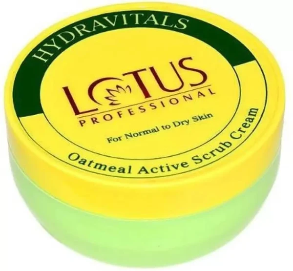 Lotus Professional Hydravitals Oatmeal Active Scrub Cream Scrub 300 gms - 300 gms