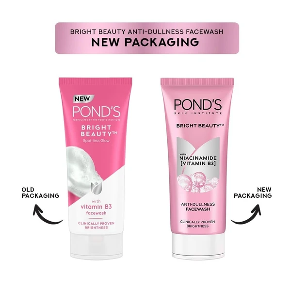 Pond's Bright Beauty Spot-less Glow Face Wash With Vitamins, 50 g