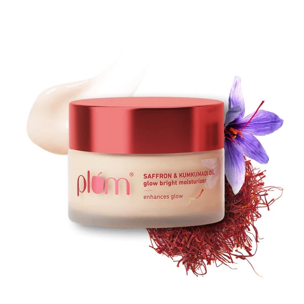 plum Plum Saffron & Kumkumadi Oil Daily Glow Bright Moisturizing Cream 50 gm