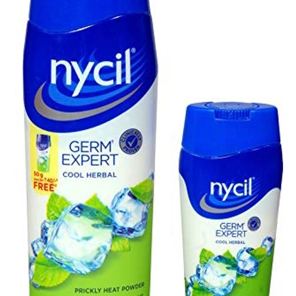 Nycil Powder Germ Expert Protect Cool Herbal 100gms + 50gms Nycil Coll Herbals Powder, 150 gm