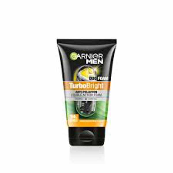 Garnier Men Turbo Bright Double Action Charcoal Facewash,100g