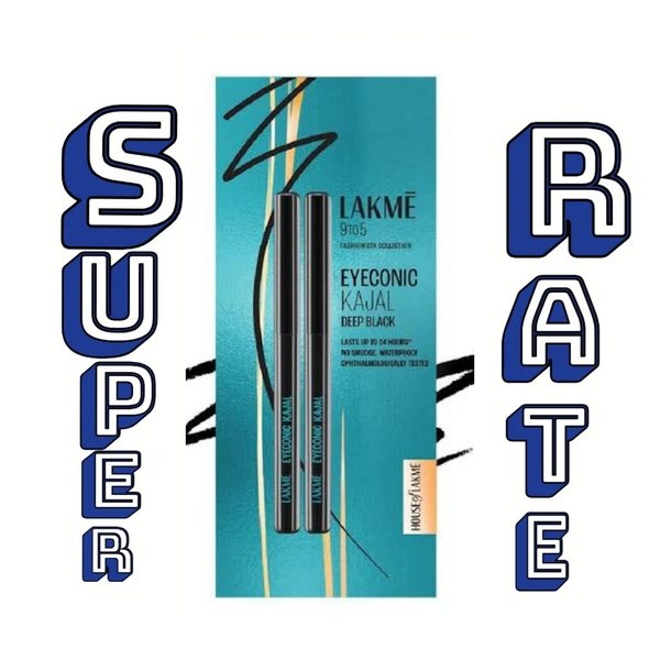Lakme Eyeconic Kajal Twin Pack (02 Packs )