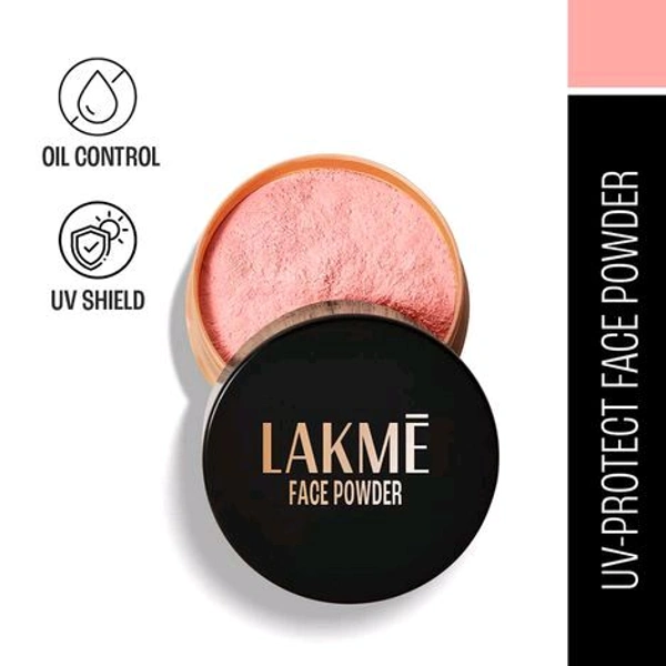 Lakmé Rose Face Powder With Sunscreen, Warm Pink, 40 g