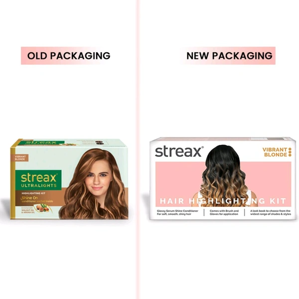 Streax 2 Ultralight Hair Styler vibrant blonde shade 2 Streax  Ultralight Hair Styler vibrant blonde shade 2