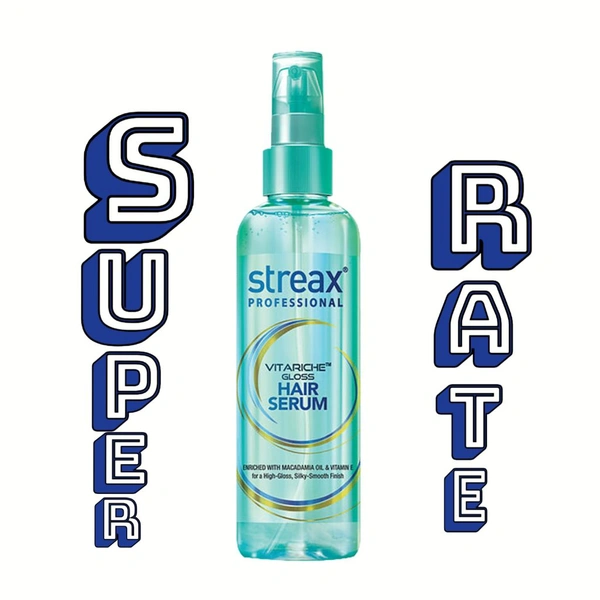 Streax Professional Serum  Streax Professional Vitariche Gloss Hair Serum(45ml)