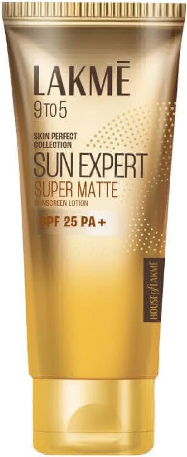 Lakme Sunscreen 25  Lakme Sun Expert, SPF 24 PA++ Ultra Matte Sunscreen, 50ml,