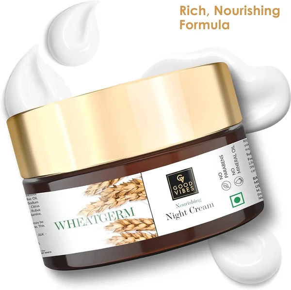 Good Vibes Wheatgerm Nourishing Night Cream, 50 g 