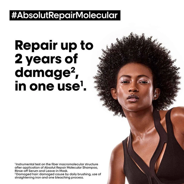 L'Oréal Professionnel Absolut Repair Molecular Deep Repairing Leave-In Cream For Damaged Hair(100ml)