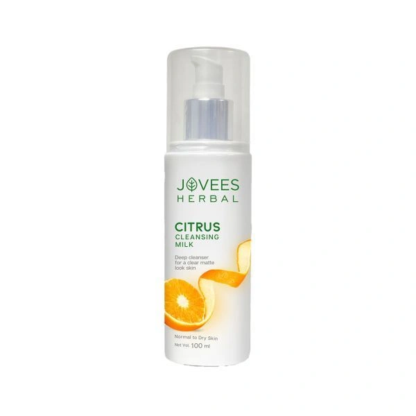 Jovees Clinsising Milk Jovees Citrus Cleansing Milk with Lemon Peel Extract and Almond